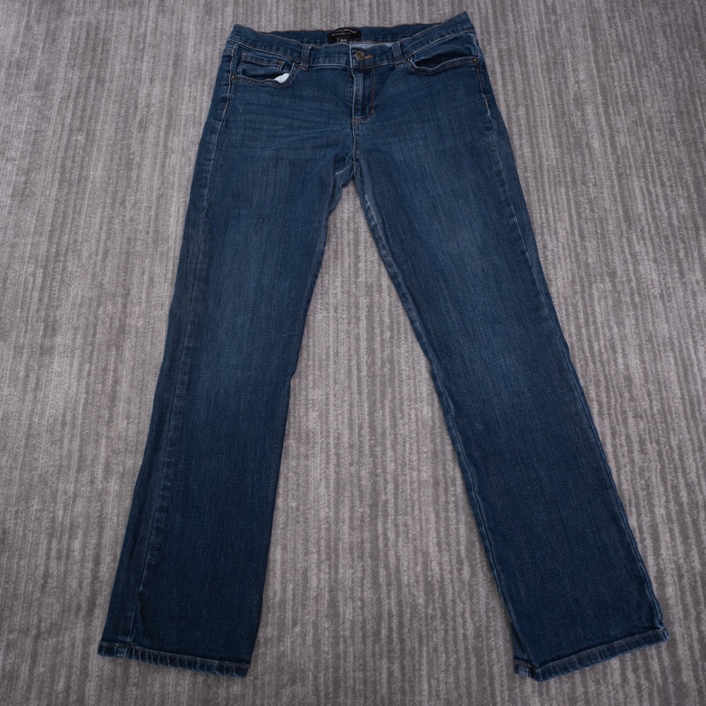 Banana Republic Straight Fit Jeans Womens 30/10 Dark Wash Excellent Stretch